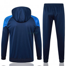 Sudadera de Entrenamiento Olympique Marsella 2023/2024 Con Capucha Azul