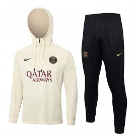 Sudadera de Entrenamiento PSG 2023/2024 Con Capucha Beige