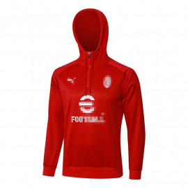 Sudadera De Entrenamiento AC Milan 2023/2024 Con Capucha Rojo