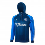 Sudadera De Entrenamiento Manchester United 2023/2024 Con Capucha Azul