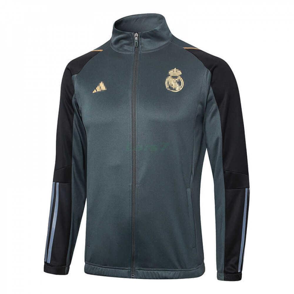 Chaqueta Real Madrid 2024/2025 Verde Oscuro/Negro