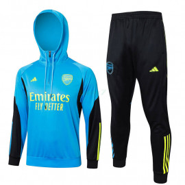 Sudadera de Entrenamiento Arsenal 2024/2025 Con Capucha Azul/Negro