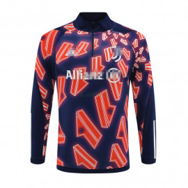 Sudadera De Entrenamiento Juventus 2024/2025 Azul Marino/Rojo