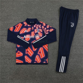 Sudadera De Entrenamiento Juventus 2024/2025 Kit Azul Marino/Rojo