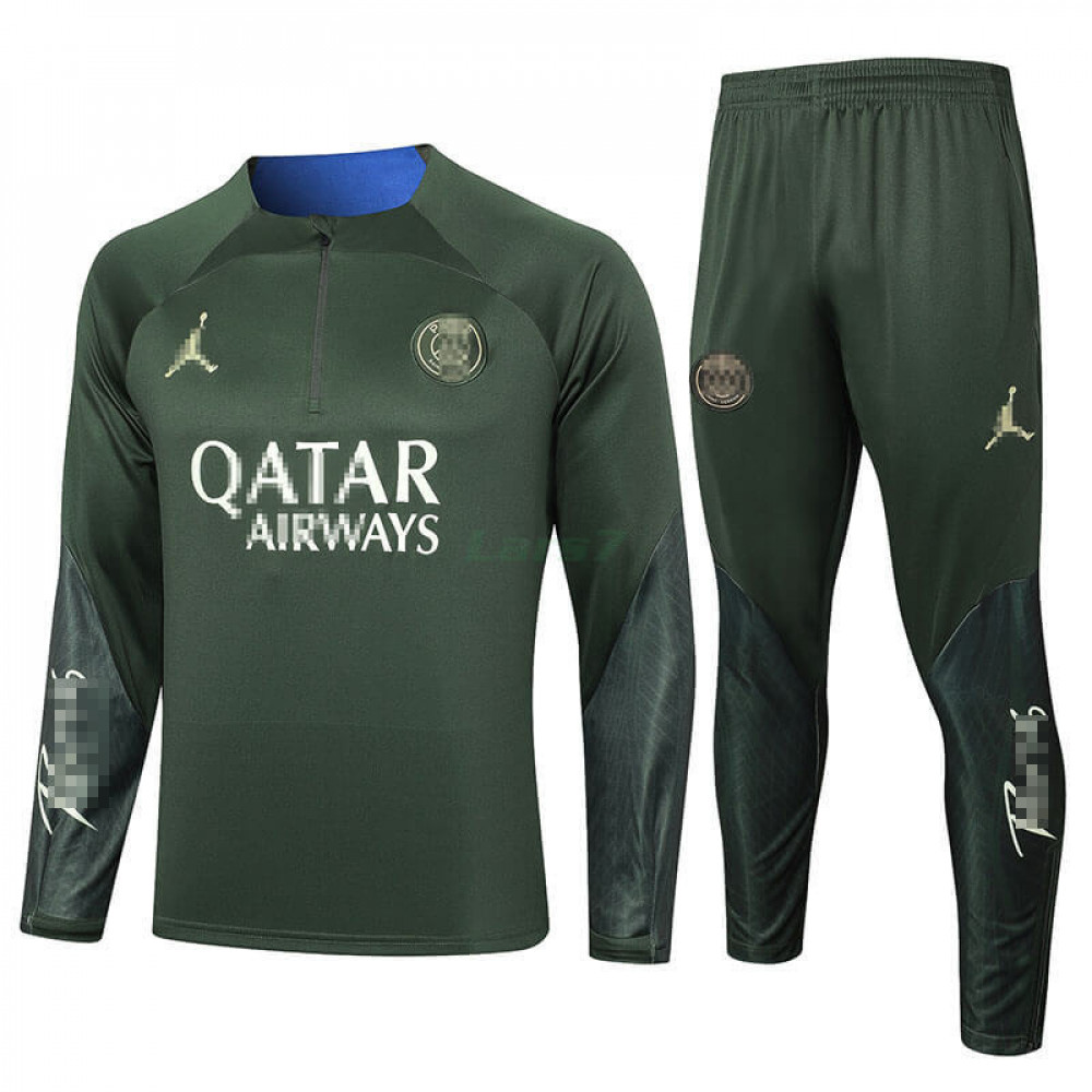 Sudadera De Entrenamiento PSG 2024/2025 Kit Verde Oscuro