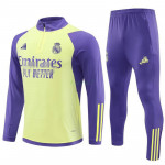 Sudadera De Entrenamiento Real Madrid 2024/2025 Kit Amarillo Claro/Morado