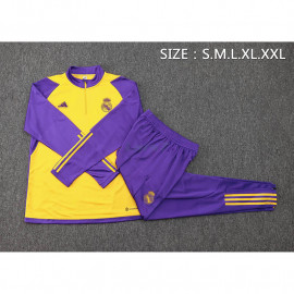 Sudadera De Entrenamiento Real Madrid 2024/2025 Amarillo/Morado