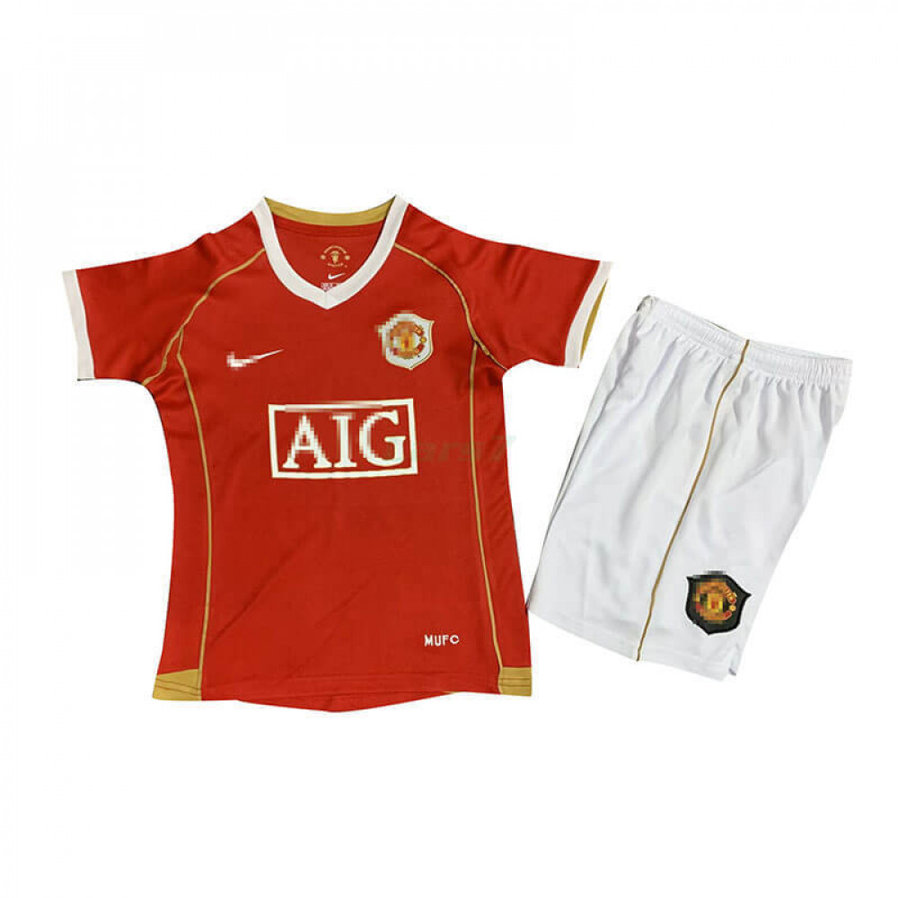 Camiseta Manchester United 1ª Equipación Retro 06/07 Niño Kit