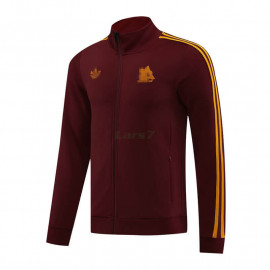 Chaqueta AS Roma 2024/2025 Rojo Oscuro