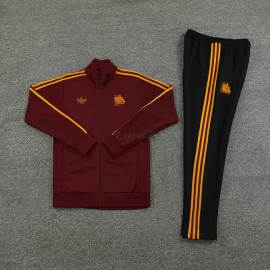 Chaqueta AS Roma 2024/2025 Rojo Oscuro