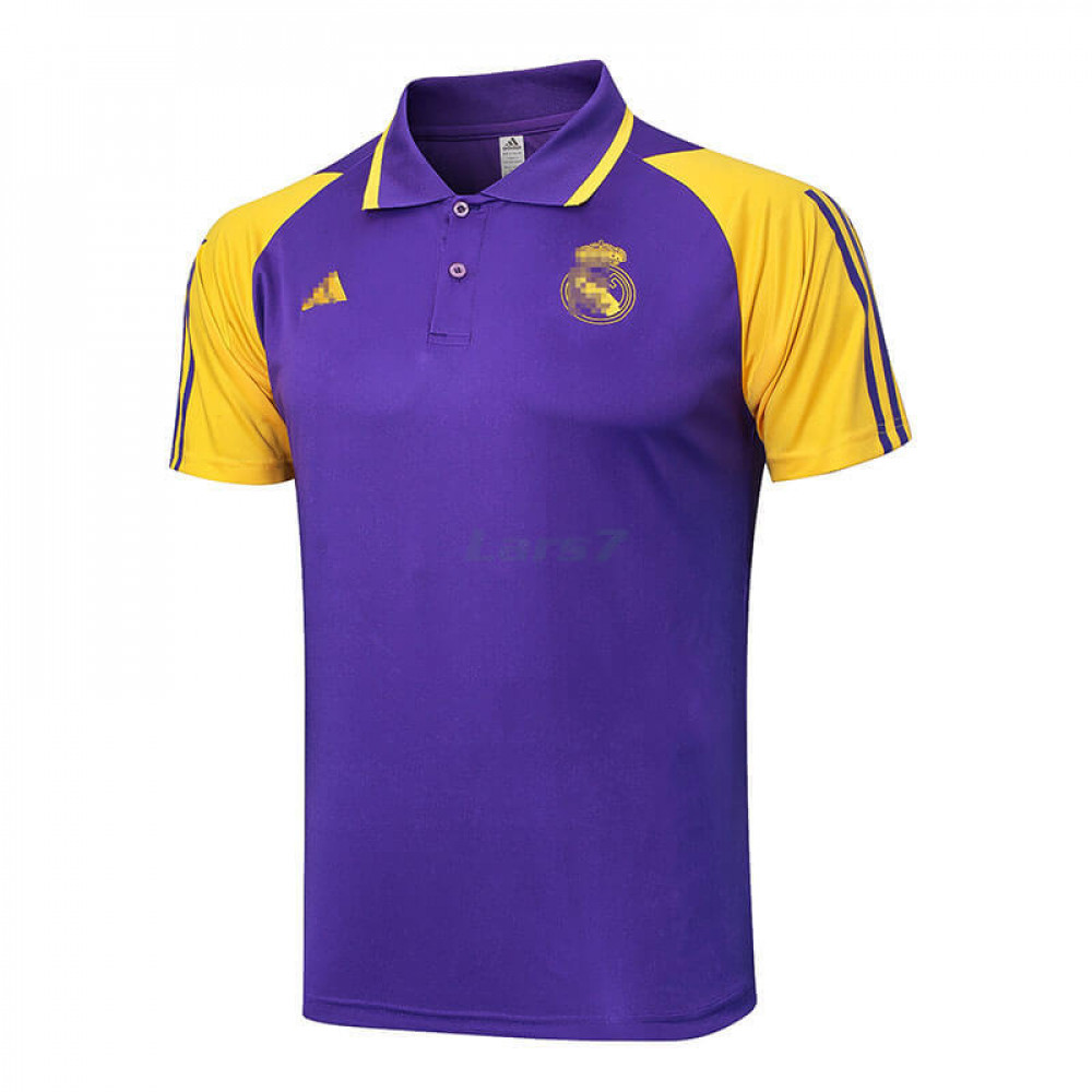 Polo Real Madrid 2024/2025 Morado/Amarillo