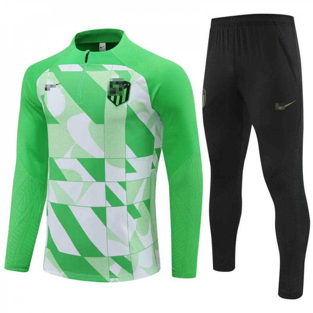 Sudadera de Entrenamiento Atlético de Madrid 2024/2025 Kit Verde/Blanco