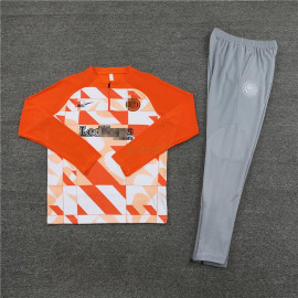 Sudadera de Entrenamiento Inter de Milán 2024/2025 Kit Naranja/Blanco