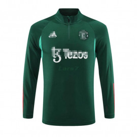 Sudadera de Entrenamiento Manchester United 2024/2025 Verde Oscuro