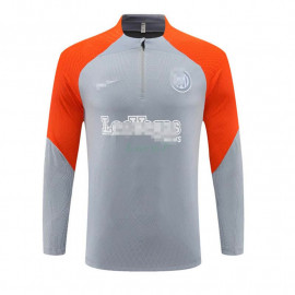 Sudadera de Entrenamiento Inter de Milán 2024/2025 Gris/Naranja