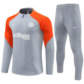 Sudadera de Entrenamiento Inter de Milán 2024/2025 Gris/Naranja