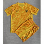 Camiseta De Portero Francia 2024 Niño Kit Amarillo