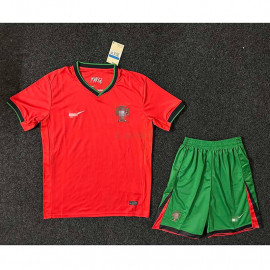 Camiseta Portugal 1ª Equipación 2024 Niño Kit