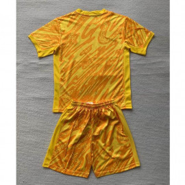 Camiseta De Portero Holanda 2024 Niño Kit Amarillo