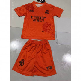 Camiseta De Portero Real Madrid 4ª Equipación 2023/2024 Niño Kit Naranja