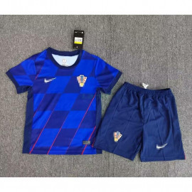 Camiseta Croacia 2ª Equipación 2024 Niño Kit