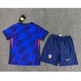 Camiseta Croacia 2ª Equipación 2024 Niño Kit