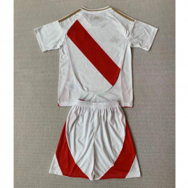 Camiseta Perú 1ª Equipación 2024 Niño Kit