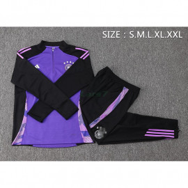 Sudadera de Entrenamiento Alemania 2024 Kit Morado/Negro