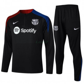 Sudadera de Entrenamiento Barcelona 2024/2025 Negro/Rojo/Azul