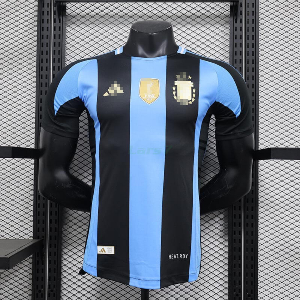 Camiseta Argentina 2024 Azul/Negro (EDICIÓN JUGADOR)