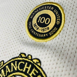 Camiseta Manchester United 100 Aniversario Edición Retro 2001/02 