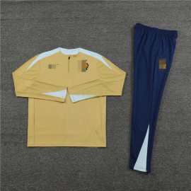 Sudadera de Entrenamiento Francia 2024 Kit Dorado