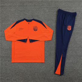 Sudadera de Entrenamiento Holanda 2024 Kit Naranja