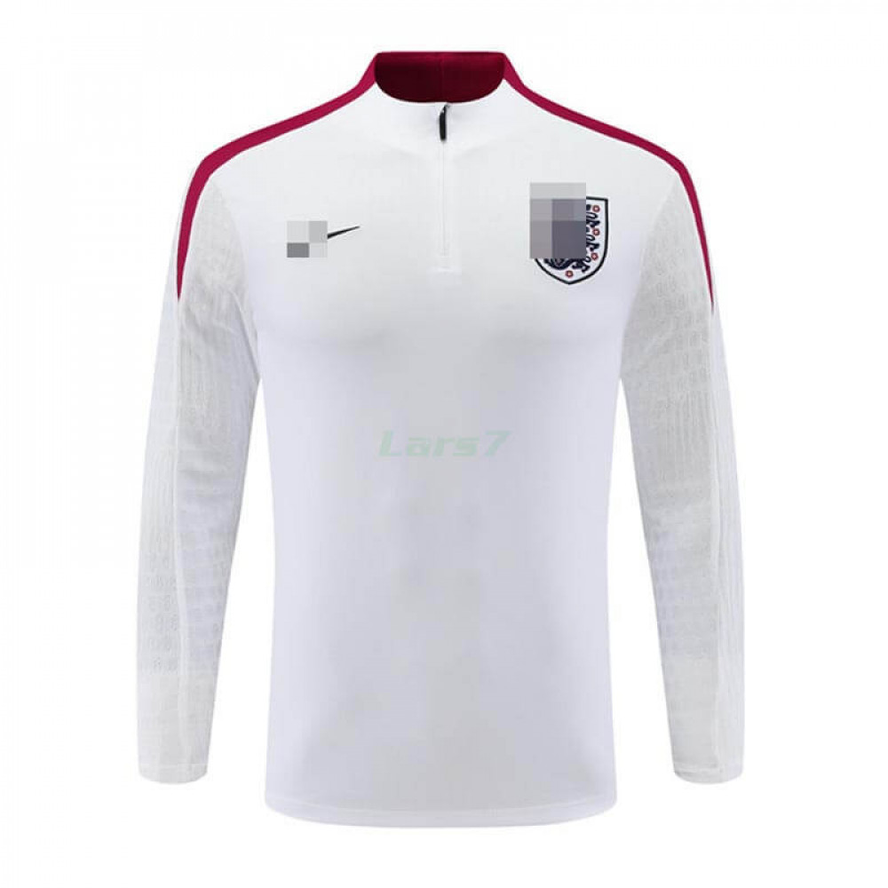 Sudadera de Entrenamiento Inglaterra 2024 Blanco/Rojo