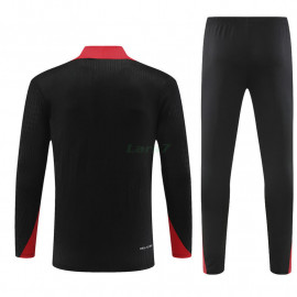 Sudadera de Entrenamiento Portugal 2024 Negro/Rojo