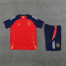 Camiseta de Entrenamiento España 2024 Kit Rojo/Azul Marino