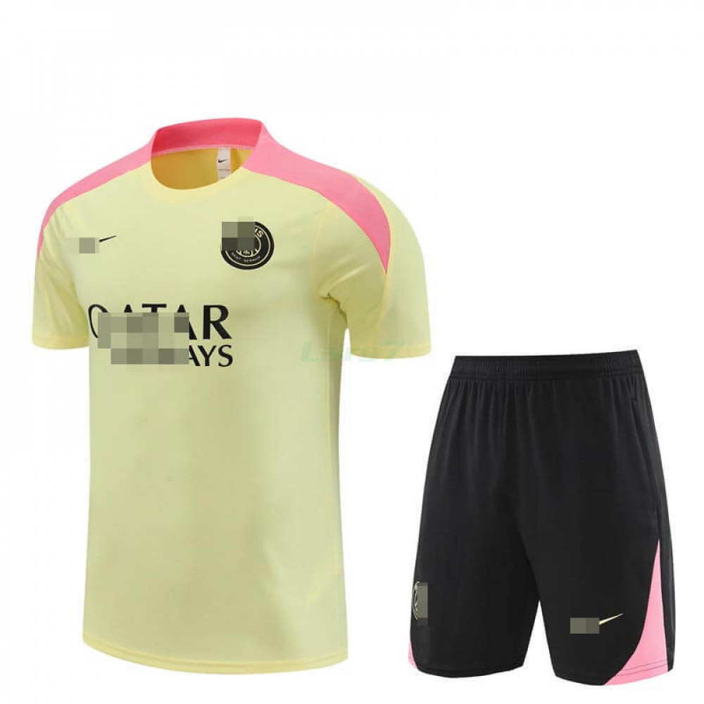 Camiseta de Entrenamiento PSG 2024/2025 Kit Amarillo/Rosa