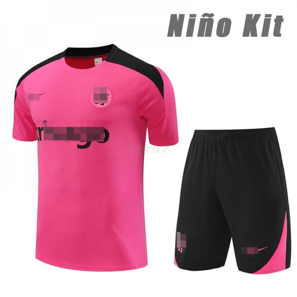 Camiseta de Entrenamiento Chelsea 2024/2025 Niño Kit Rosa/Negro