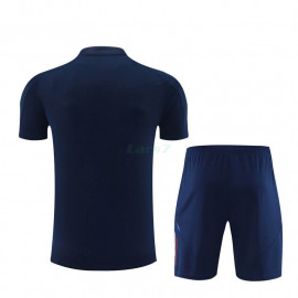 Camiseta de Entrenamiento Italia 2024 Niño Kit Azul