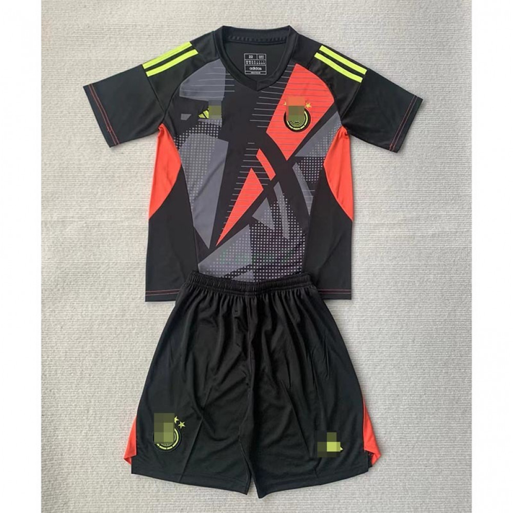 Camiseta De Portero Alemania 2024 Niño Kit Negro