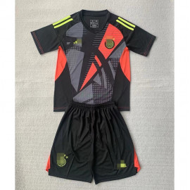 Camiseta De Portero Alemania 2024 Niño Kit Negro