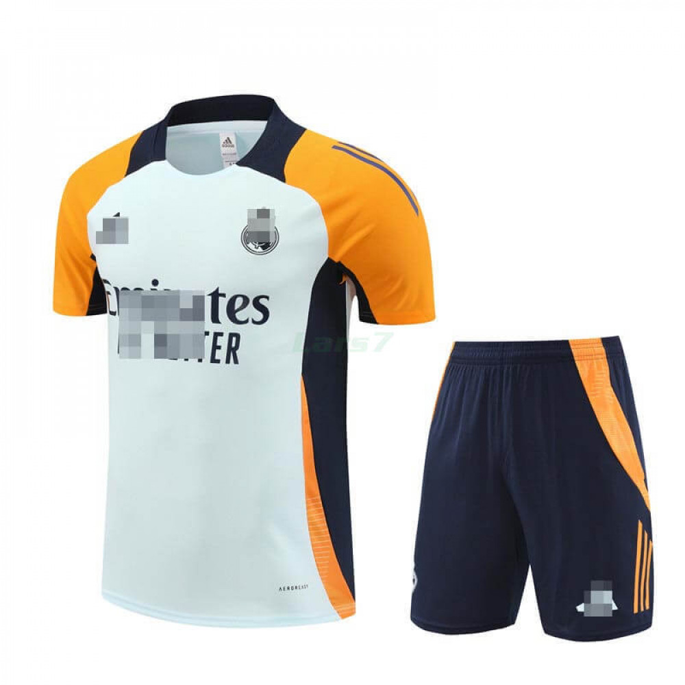 Camiseta de Entrenamiento Real Madrid 2024/2025 Kit Azul Claro/Naranja