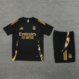 Camiseta de Entrenamiento Real Madrid 2024/2025 Kit Negro/Dorado