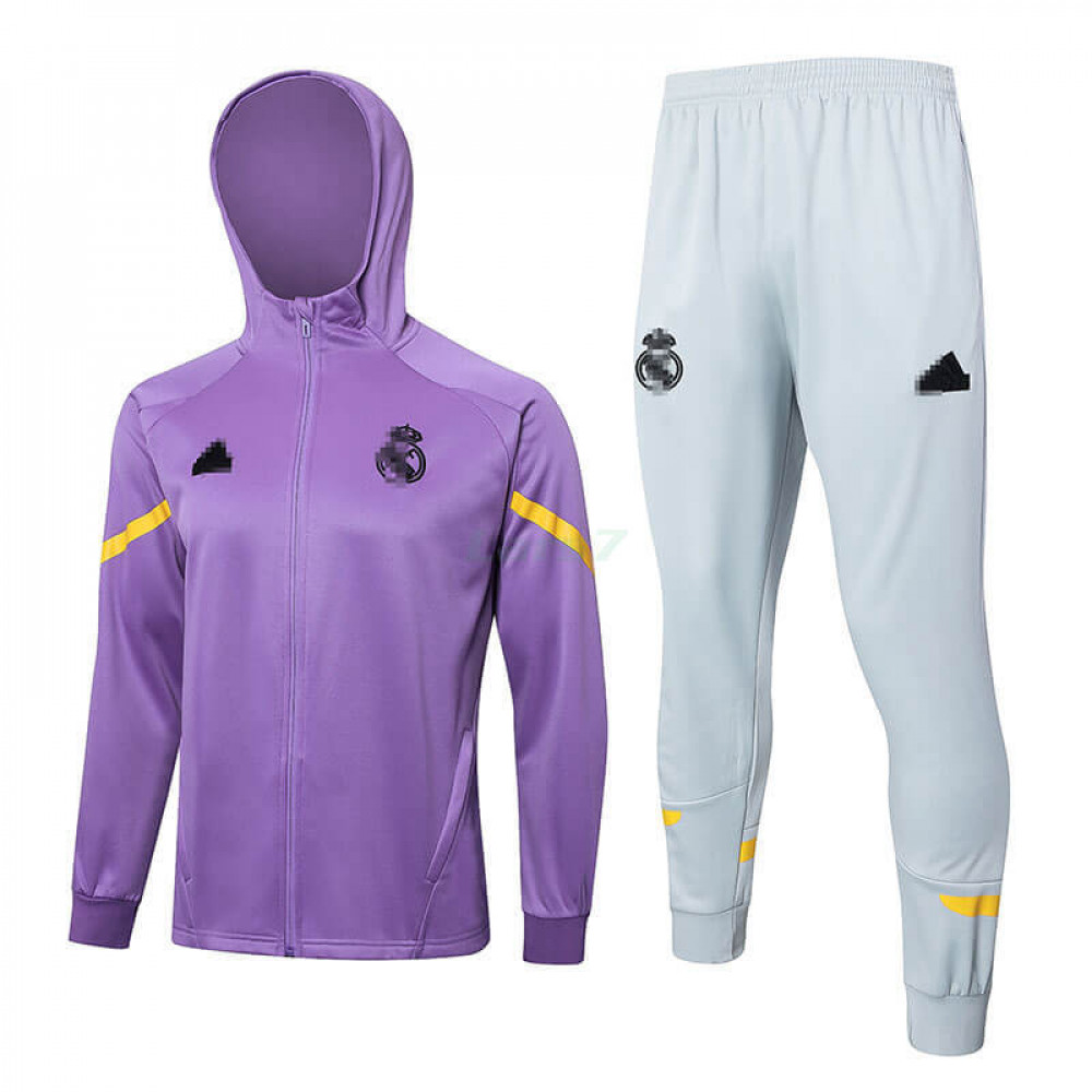 Chandal Real Madrid 2024/2025 Con Capucha Morado