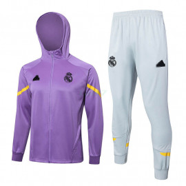 Chaqueta Real Madrid 2024/2025 Con Capucha Morado