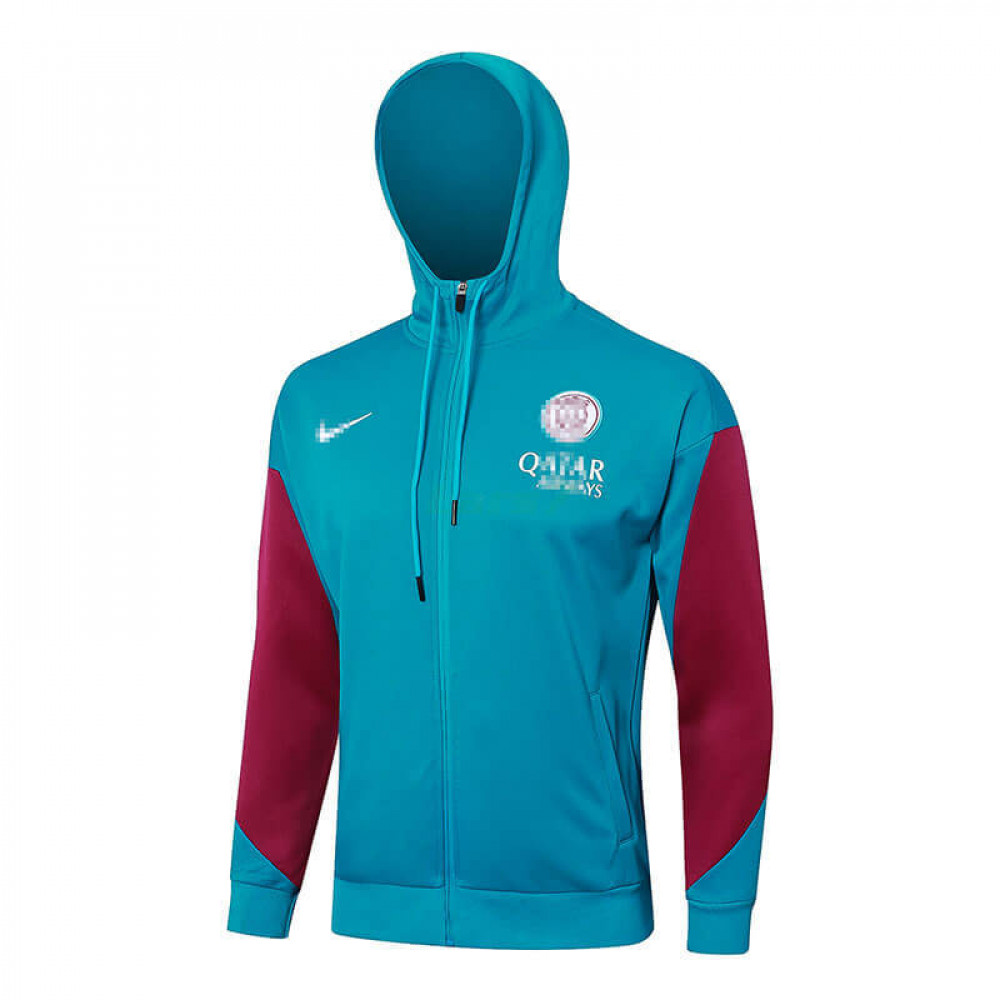 Chaqueta PSG 2024/2025 Con Capucha Azul/Rojo