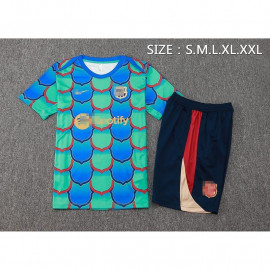 Camiseta de Entrenamiento Barcelona 2024/2025 Kit Verde/Azul