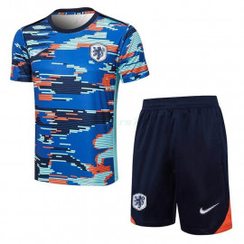 Camiseta de Entrenamiento Holanda 2024/2025 Kit Azul/Naranja