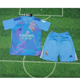 Camiseta De Portero Real Madrid 2024/2025 Niño Kit Azul