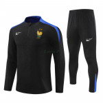 Sudadera de Entrenamiento Francia 2024 Kit Negro/Azul